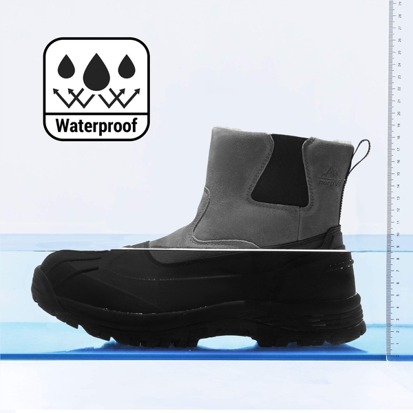 Men's Non-Slip Waterproof Snow Boots - GREY - 4
